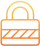 Icône de cadenas pour symboliser la sécurité